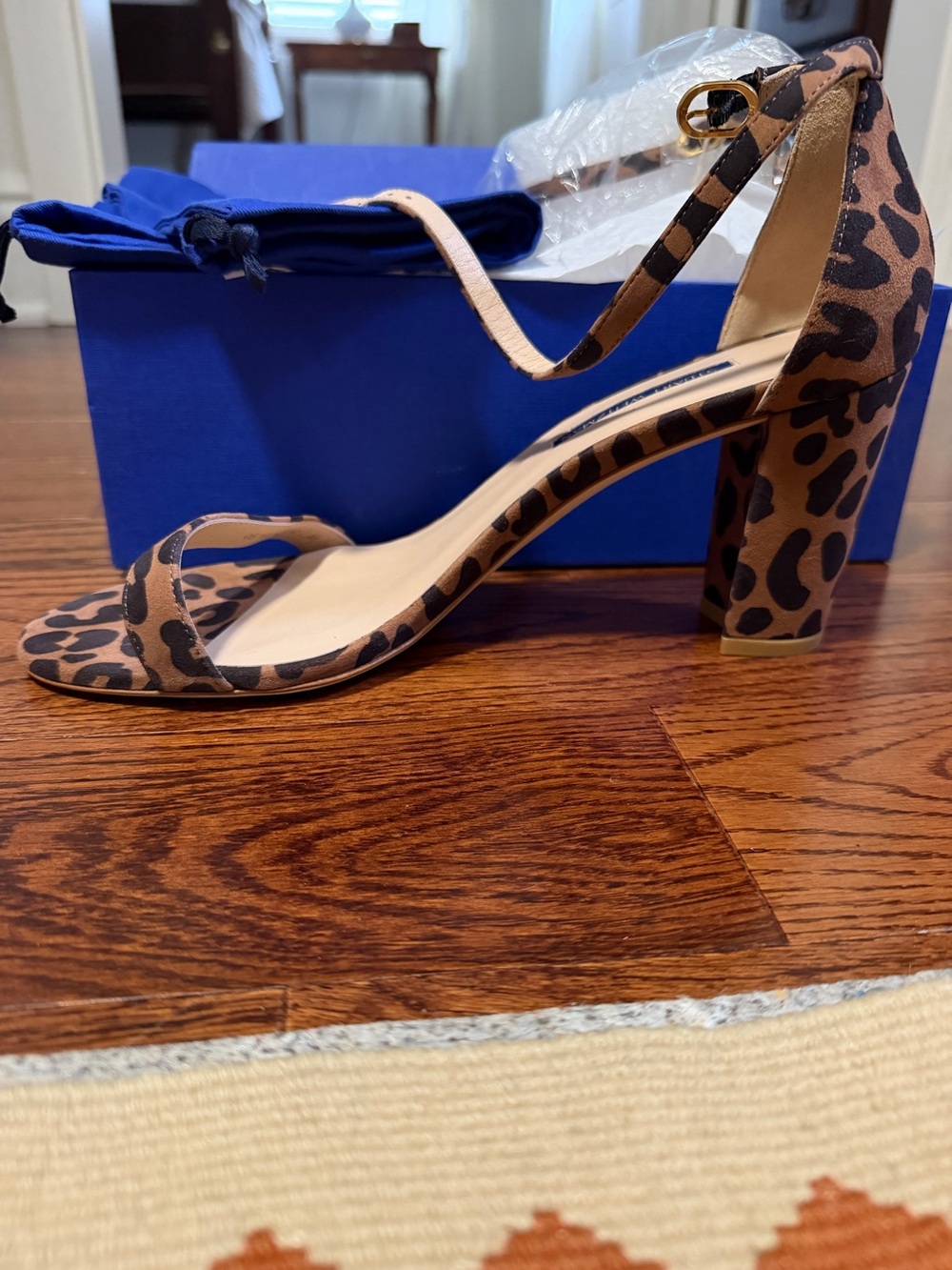Stuart Weitzman Cheetah Block Heel